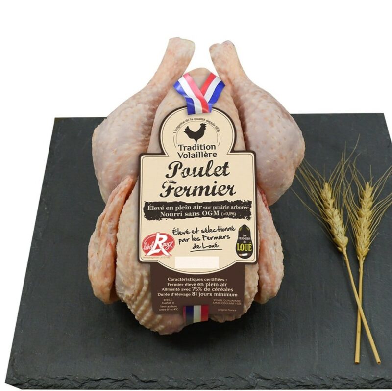 Poulet fermier français label rouge